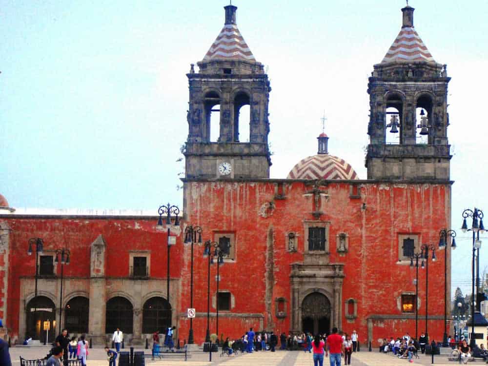 Salamanca Guanajuato city center — colonial architecture and the historic downtown of the industrial refinery city