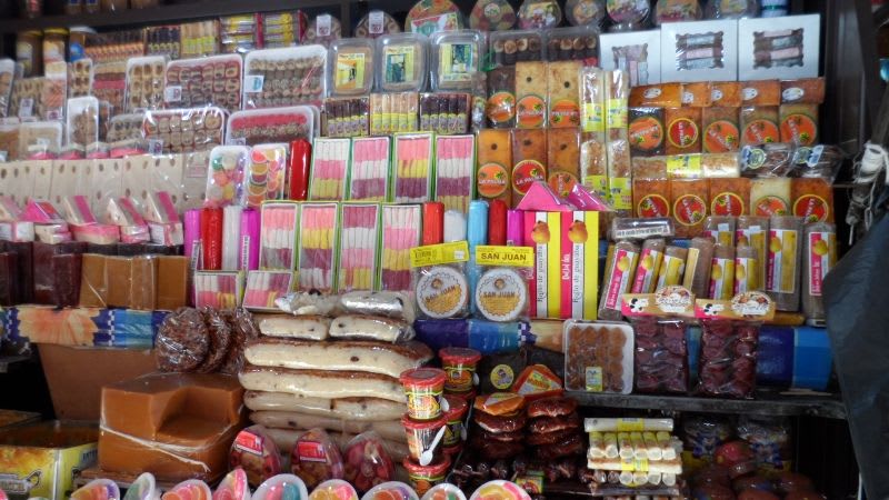 Regional candies from San Juan de los Lagos, Jalisco — traditional Mexican sweets sold by vendors around the basilica