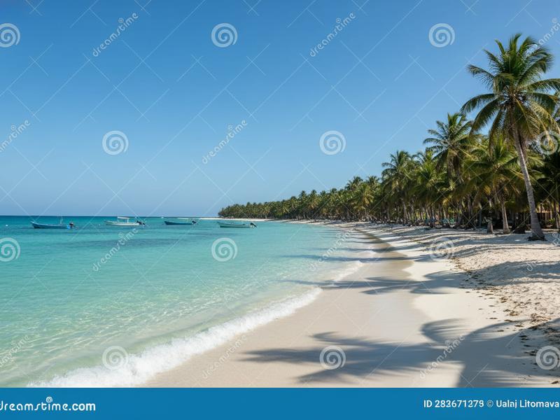 Surf instructor teaching pop-up technique to group of beginners lying on boards in sand on Mexican beach