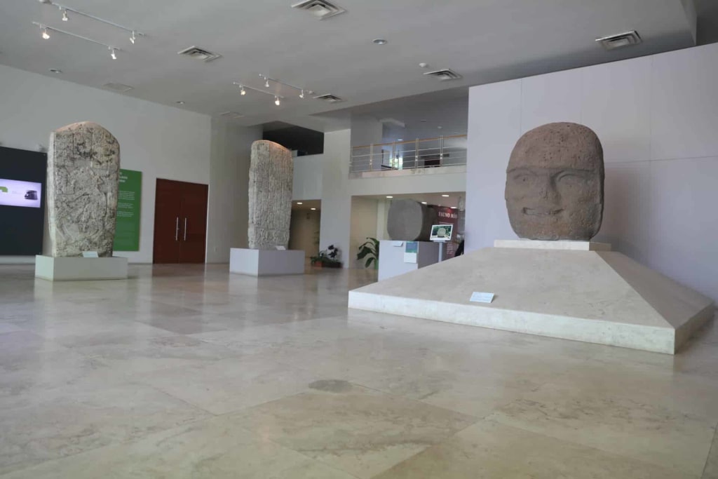 Carlos Pellicer Cámara Regional Museum of Anthropology in Villahermosa showing pre-Hispanic Olmec and Maya artifacts