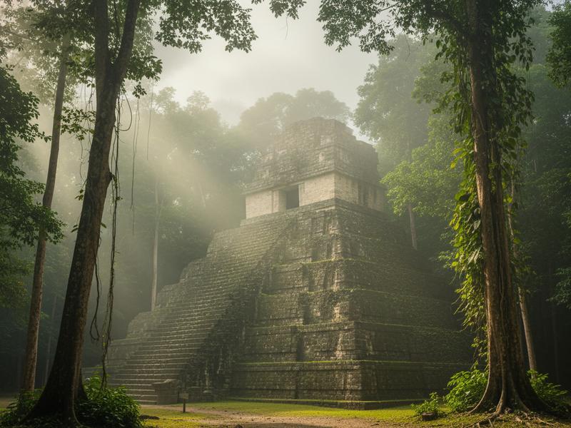 Colonial courtyard hotel in San Cristobal with fountain, traditional architecture and colorful walls