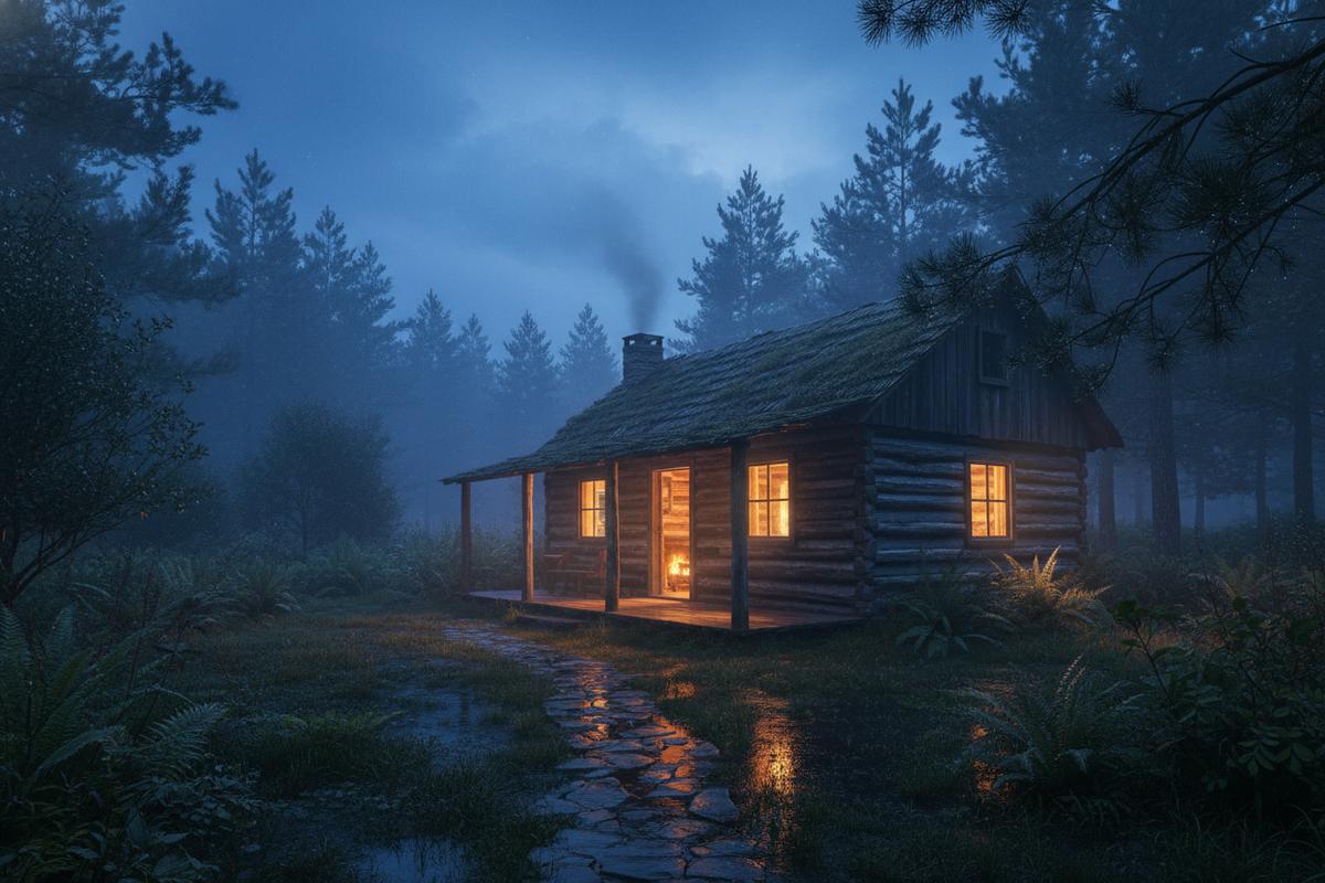 Rustic cabin near a Tlaxcala forest for firefly season in Nanacamilpa