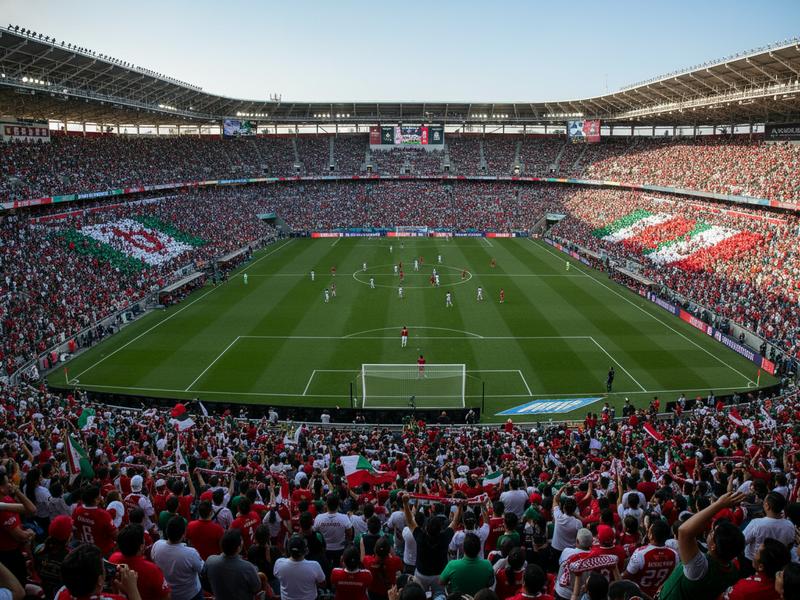 Inside Estadio Akron with packed stands during a Chivas match in Guadalajara