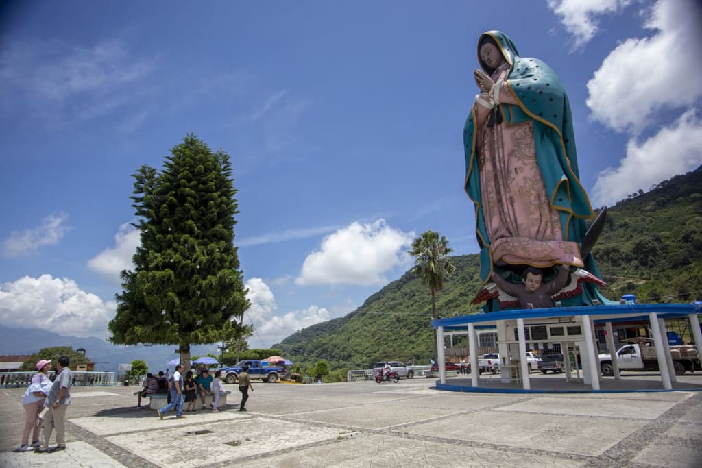 virgin monument — Xicotepec Puebla