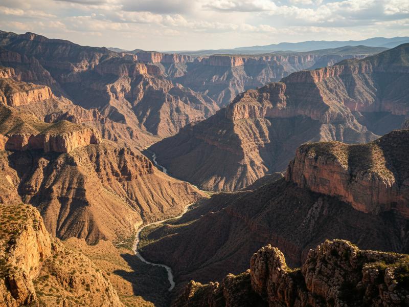 Extreme zip line spanning across the vast Copper Canyon in Chihuahua