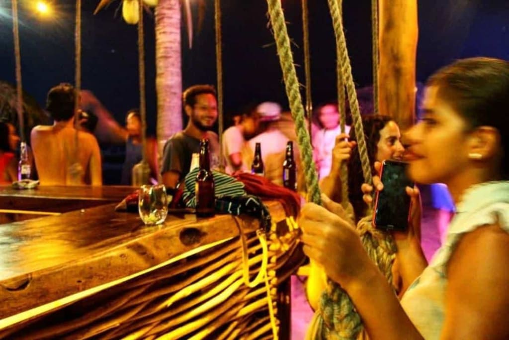 zipolite bar — Zipolite Beach Mexico